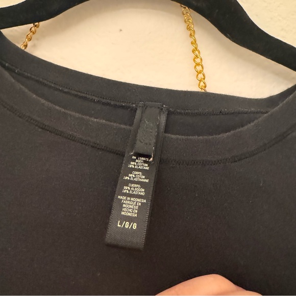 Skims Cotton Women's Dark Grey Long Sleeve Top - Picture 5 of 7